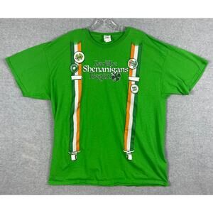 Irish Shenanigans Irish Pride Green 2XL T Shirt CONDITION ISSUES Super Trooper